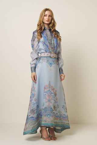 CONJUNTO PRINT FLOWER BLUE