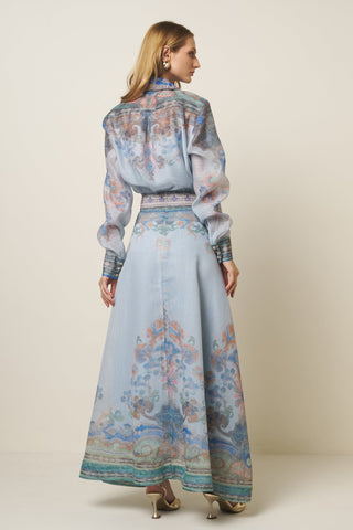CONJUNTO PRINT FLOWER BLUE